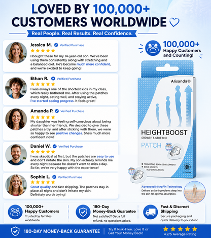 Acezozla®HeightBoost  MicroPin Growth & Stretch Patch